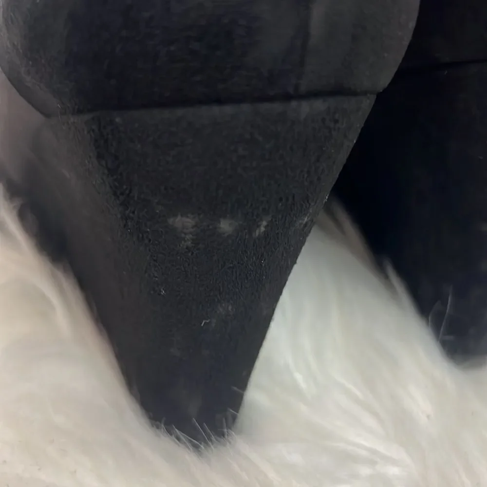 Stuart Weitzman black suede wedge shoes size 10 B33‎ - Picture 11 of 12